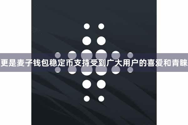 更是麦子钱包稳定币支持受到广大用户的喜爱和青睐