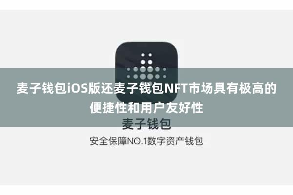 麦子钱包iOS版还麦子钱包NFT市场具有极高的便捷性和用户友好性