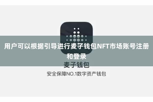 用户可以根据引导进行麦子钱包NFT市场账号注册和登录