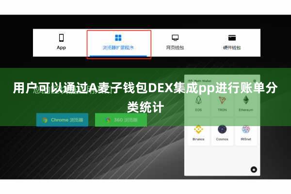 用户可以通过A麦子钱包DEX集成pp进行账单分类统计