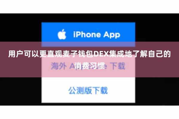 用户可以更直观麦子钱包DEX集成地了解自己的消费习惯
