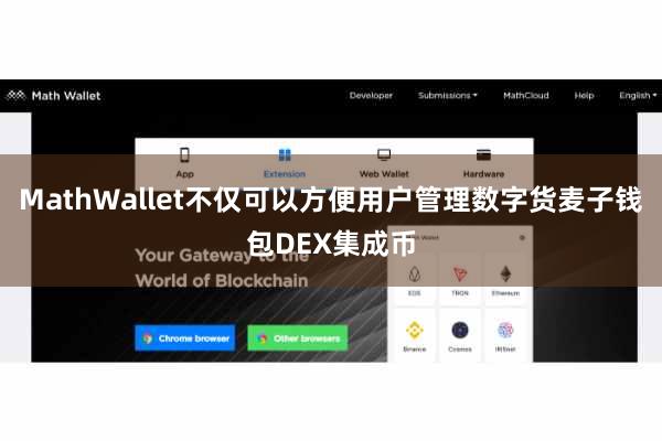 MathWallet不仅可以方便用户管理数字货麦子钱包DEX集成币