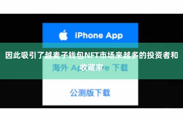 因此吸引了越麦子钱包NFT市场来越多的投资者和收藏家